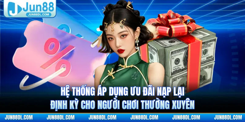 Hệ thống áp dụng ưu đãi nạp lại định kỳ cho người chơi thường xuyên