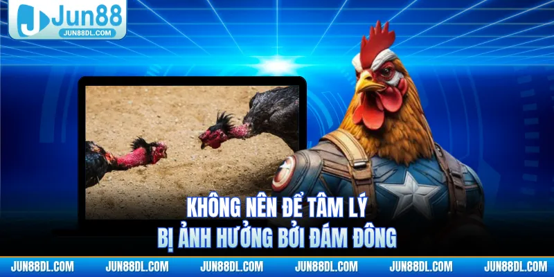 Không nên để tâm lý bị ảnh hưởng bởi đám đông
