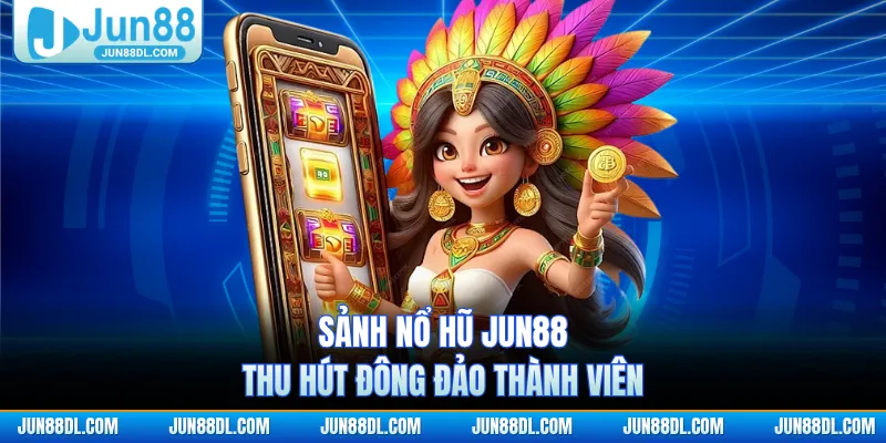 Sảnh nổ hũ JUN88 thu hút đông đảo thành viên